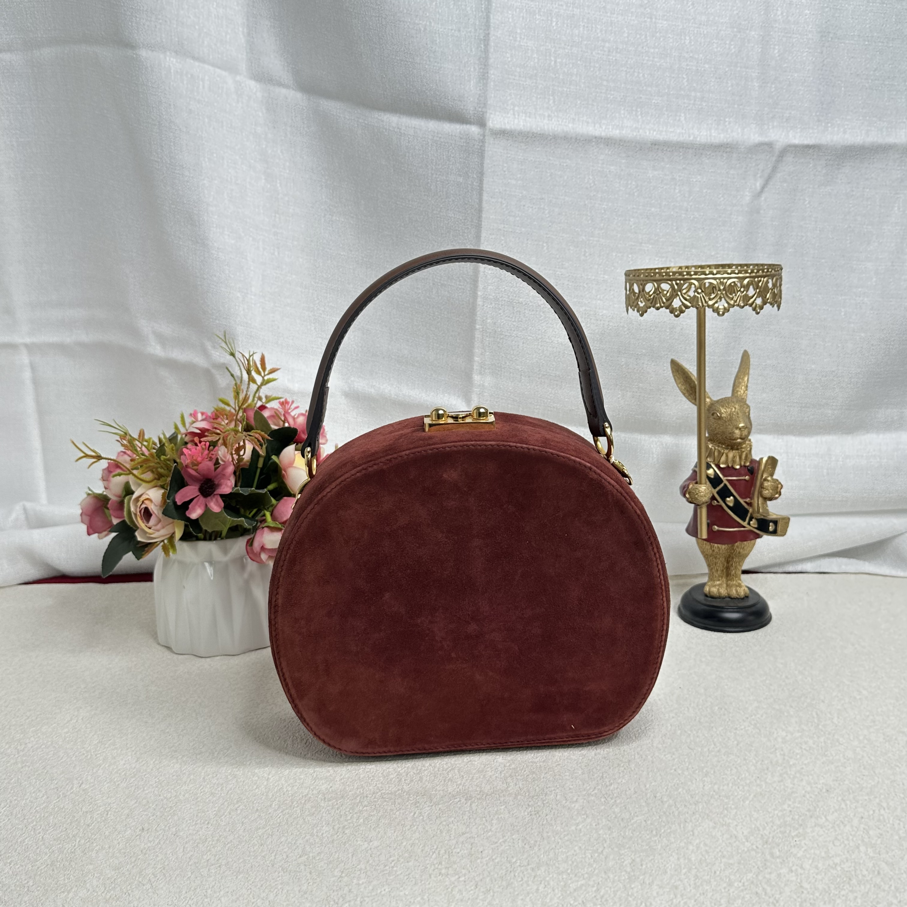 【六六中古】孤品复古手提包AB679尺寸22*18*8