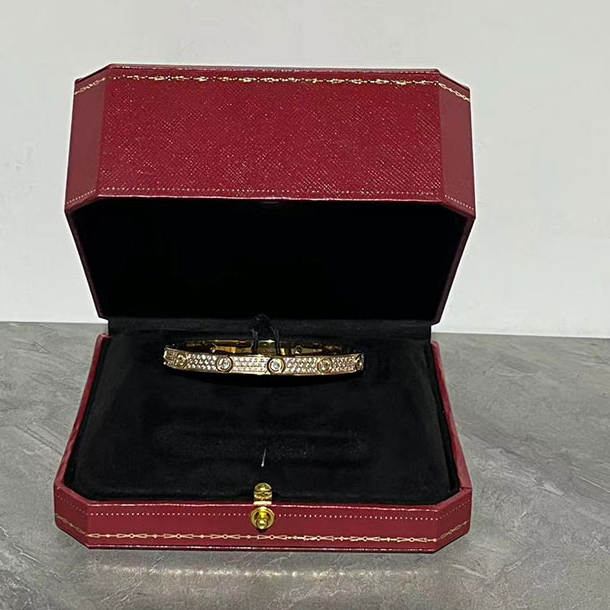 合金手镯 【香港帝豪SZ999】2欧美高端2024女神时尚百搭手镯