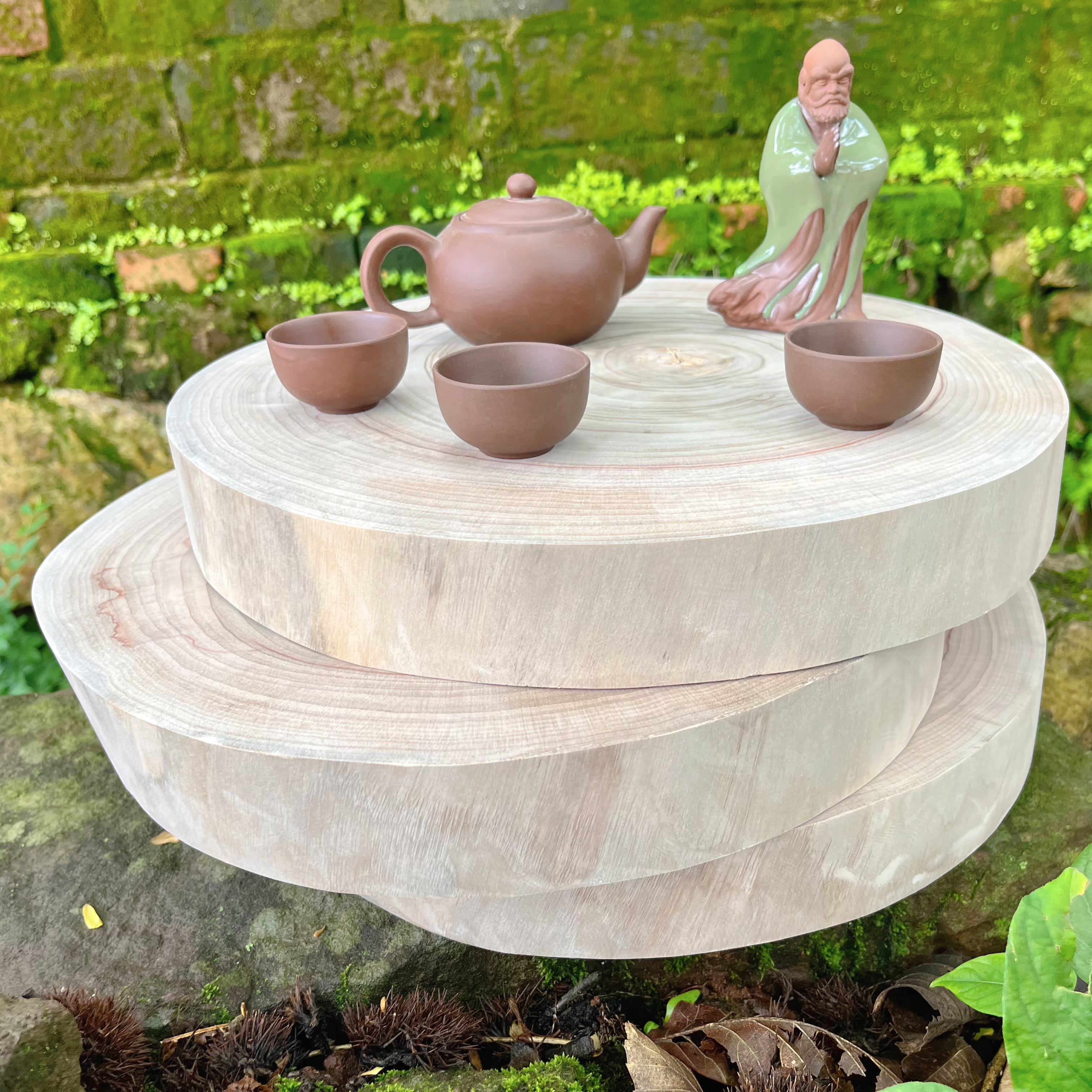 大号樟木片天然樟树墩子diy摆件干泡台墙饰圆形底座树桩子垫高底