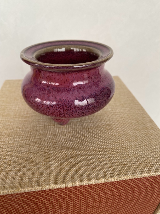 钧官窑柴烧琴炉纯手工