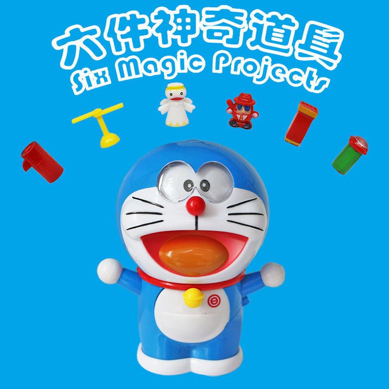 口袋百宝箱玩具儿童手办道具变形A梦当猫机器变脸猫表情