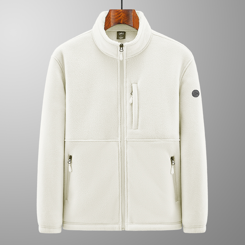 秋季男装外套男加绒户外休闲运动保暖开衫卫衣爆款摇粒绒上衣加厚