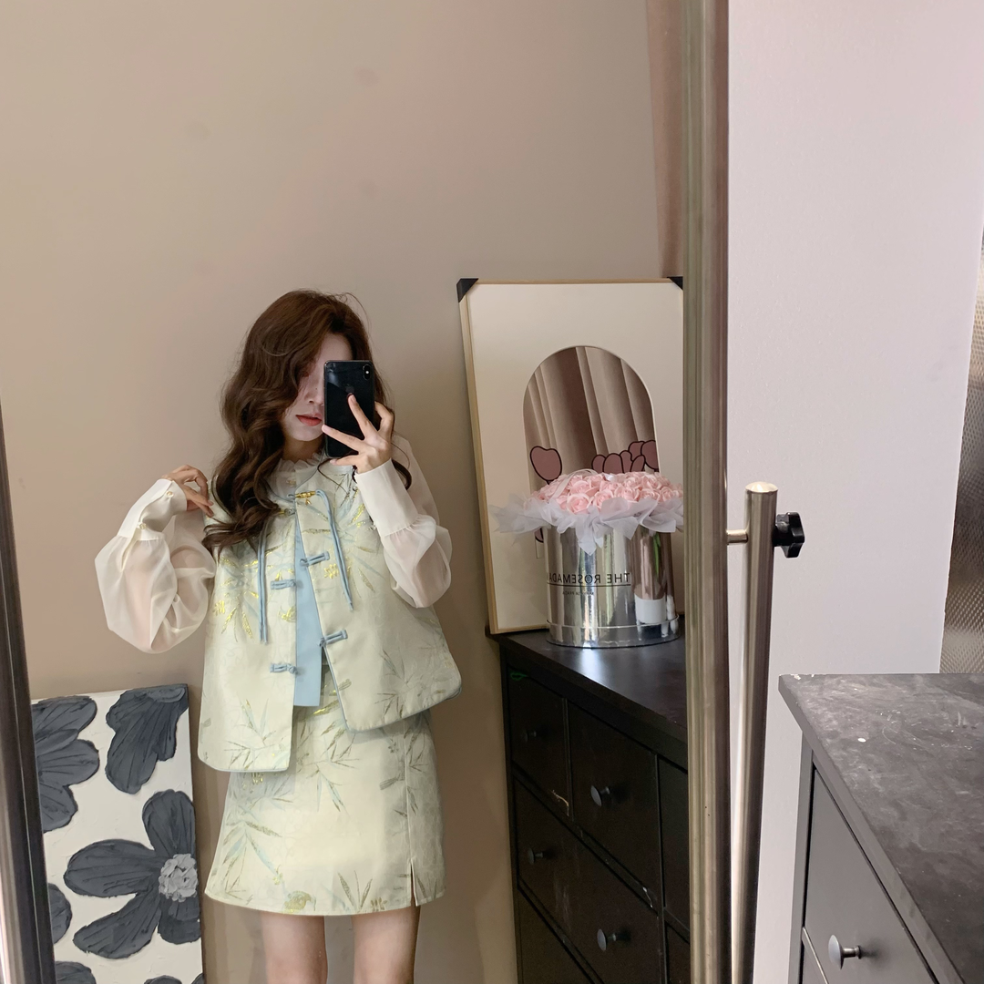 【山间鹿鸣套装】原创设计师女装新中式国风日常可穿套装