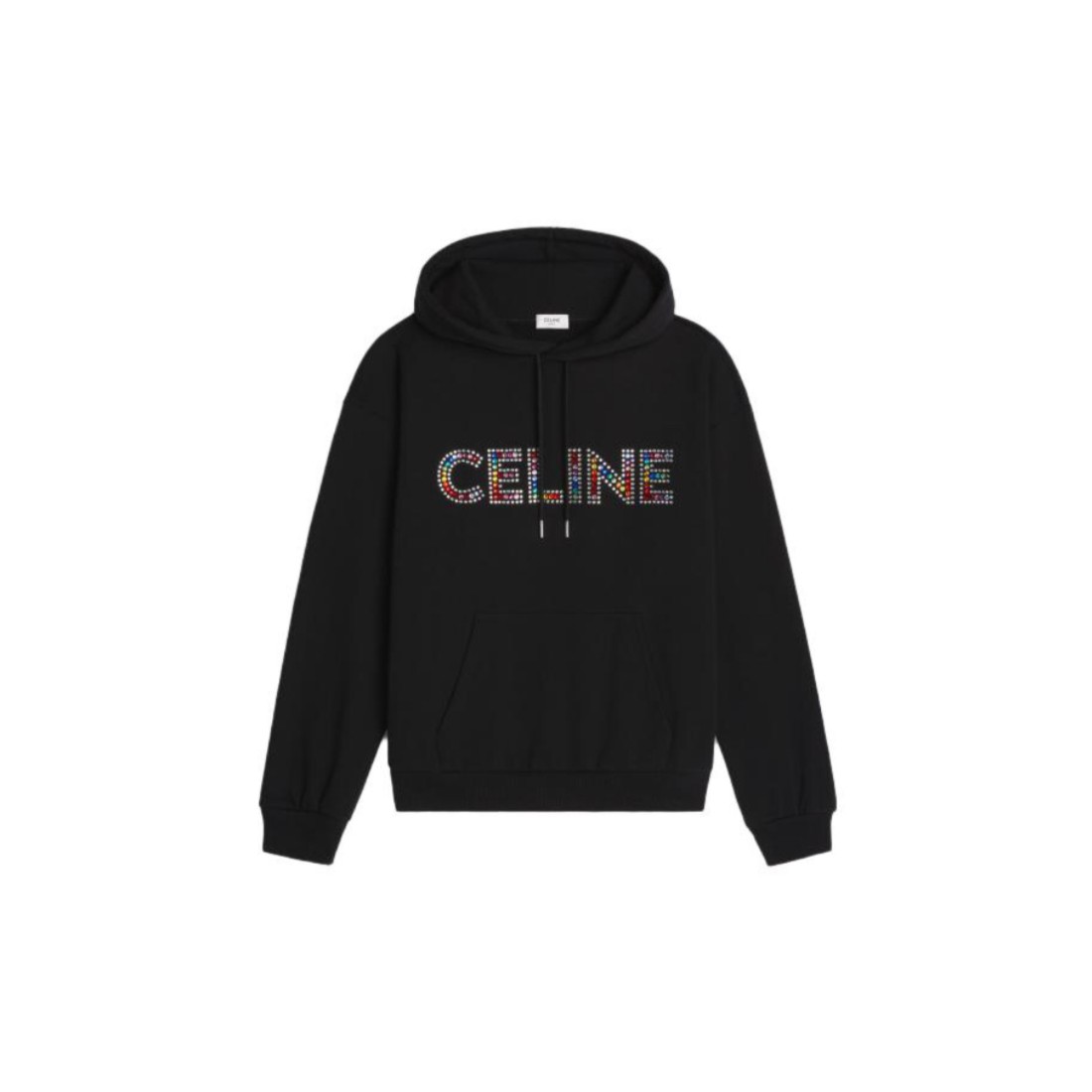 99新Celine/思琳CELINE23新款字母图案连帽卫衣黑色_二手商品- 大咖星选