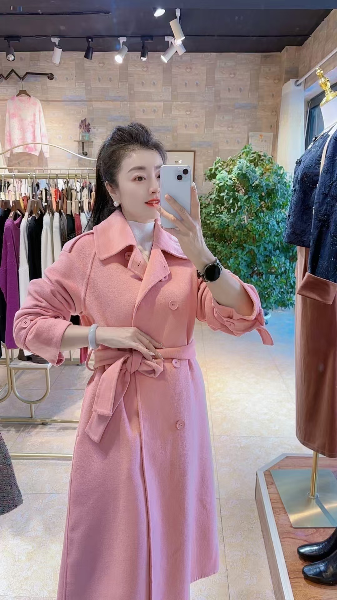 百分百双面羊毛大衣