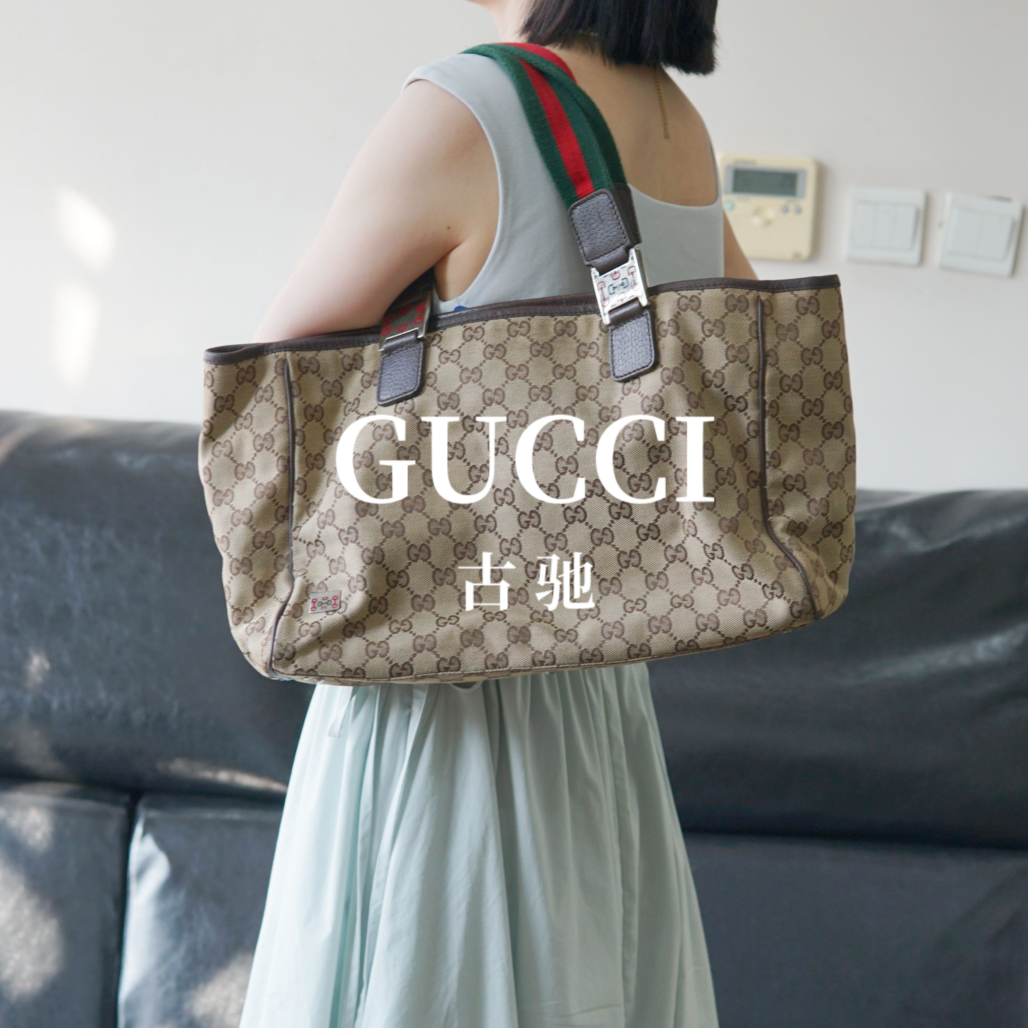 95新 GUCCI/古驰 老花单肩包/ss08515029/t台