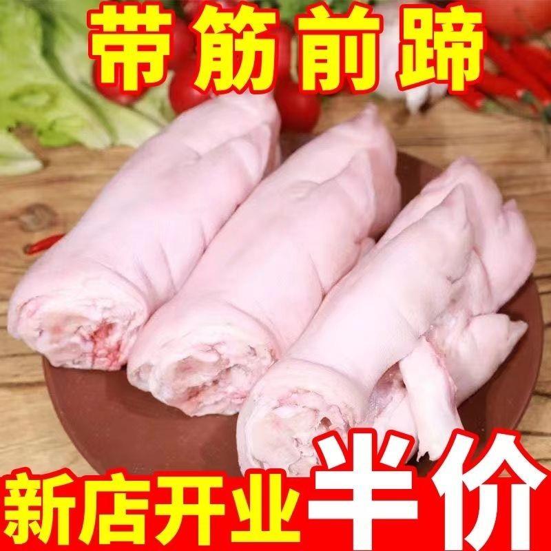 【冷链运输】猪蹄子生整只带筋纯猪蹄尖新鲜猪爪子前蹄批发一整箱