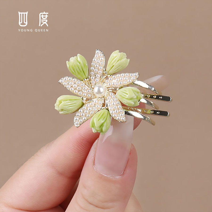 精致发卡发饰网红刘海夹气质超仙头饰碎发夹女孩花朵边夹