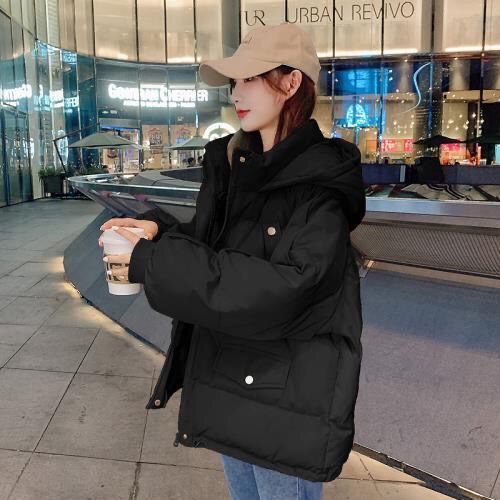 白鸭绒短款羽绒服女韩版宽松秋冬季外套学生2023年新款羽绒棉