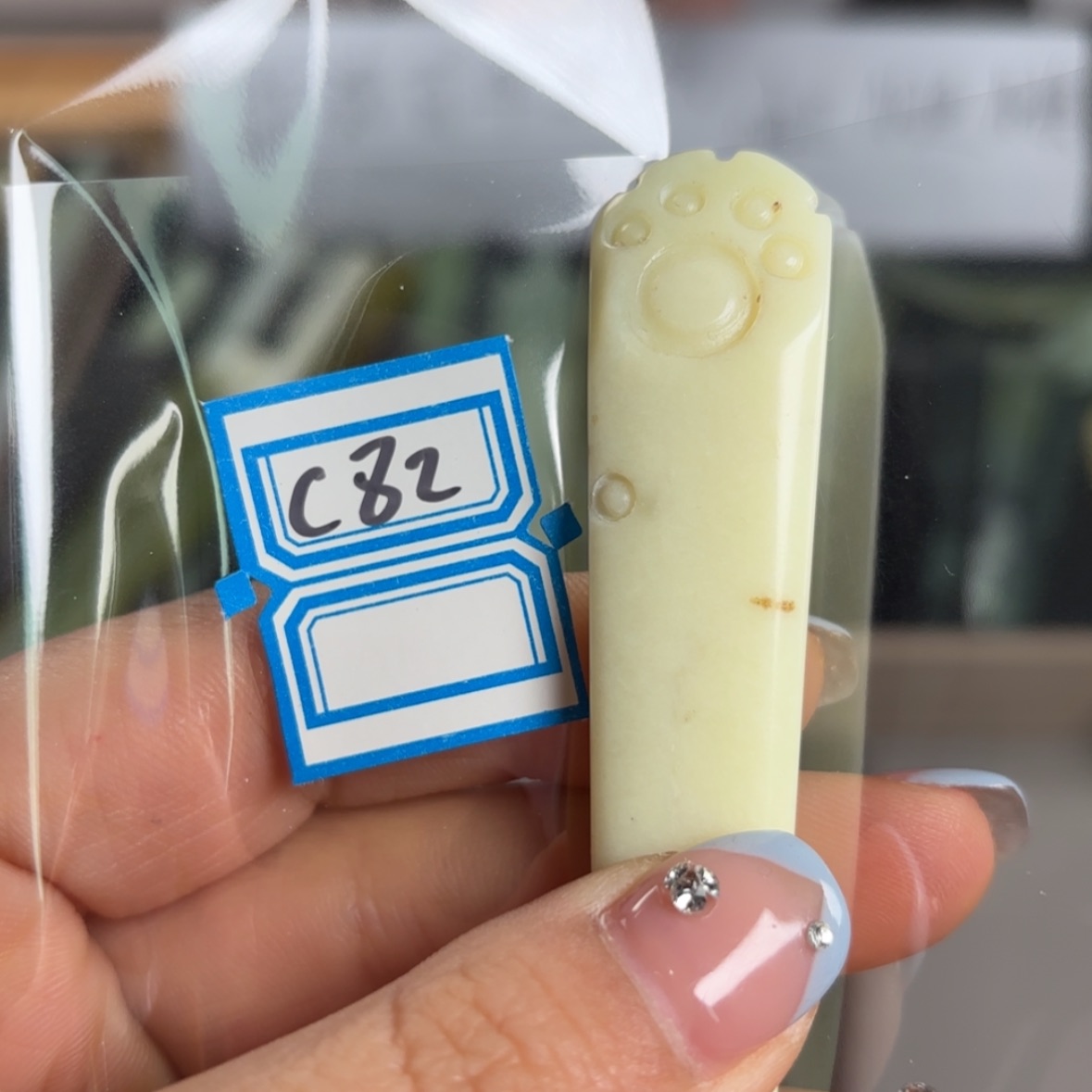 【闪购商品】蛇纹石玉发饰合金*️****