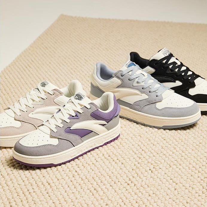 安踏街顽板鞋2024夏季潮鞋男女情侣时尚潮流百搭滑板运动休闲鞋