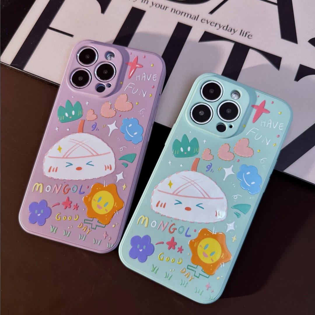 「苹果/华为/小米/OPPO/VIVO」高级感民族风蒙元素情侣创意手机壳