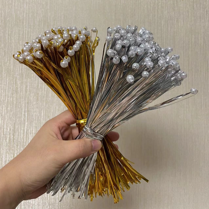 花艺铁丝珍珠花心有钱花制作材料蝴蝶花材料吧蝴蝶触角创意礼物