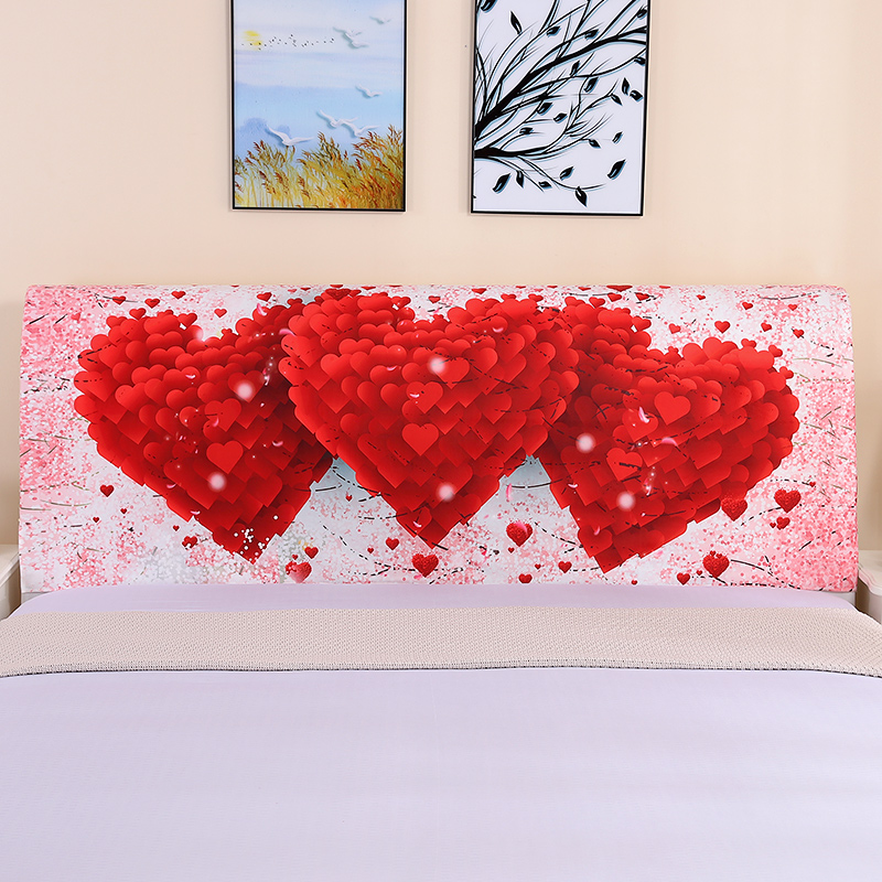 简约中式简约床头罩绒面可机洗软包木床头通用不掉色防尘装饰