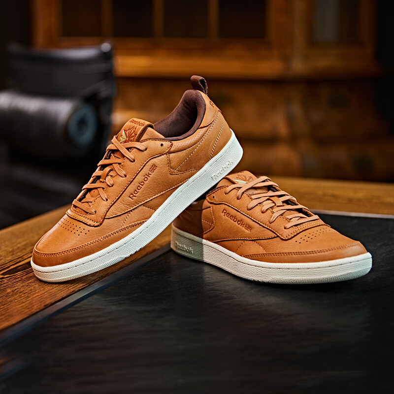 Reebok锐步24男女CLUB C 85 PREMIUM LEATHER复古板鞋100073115 