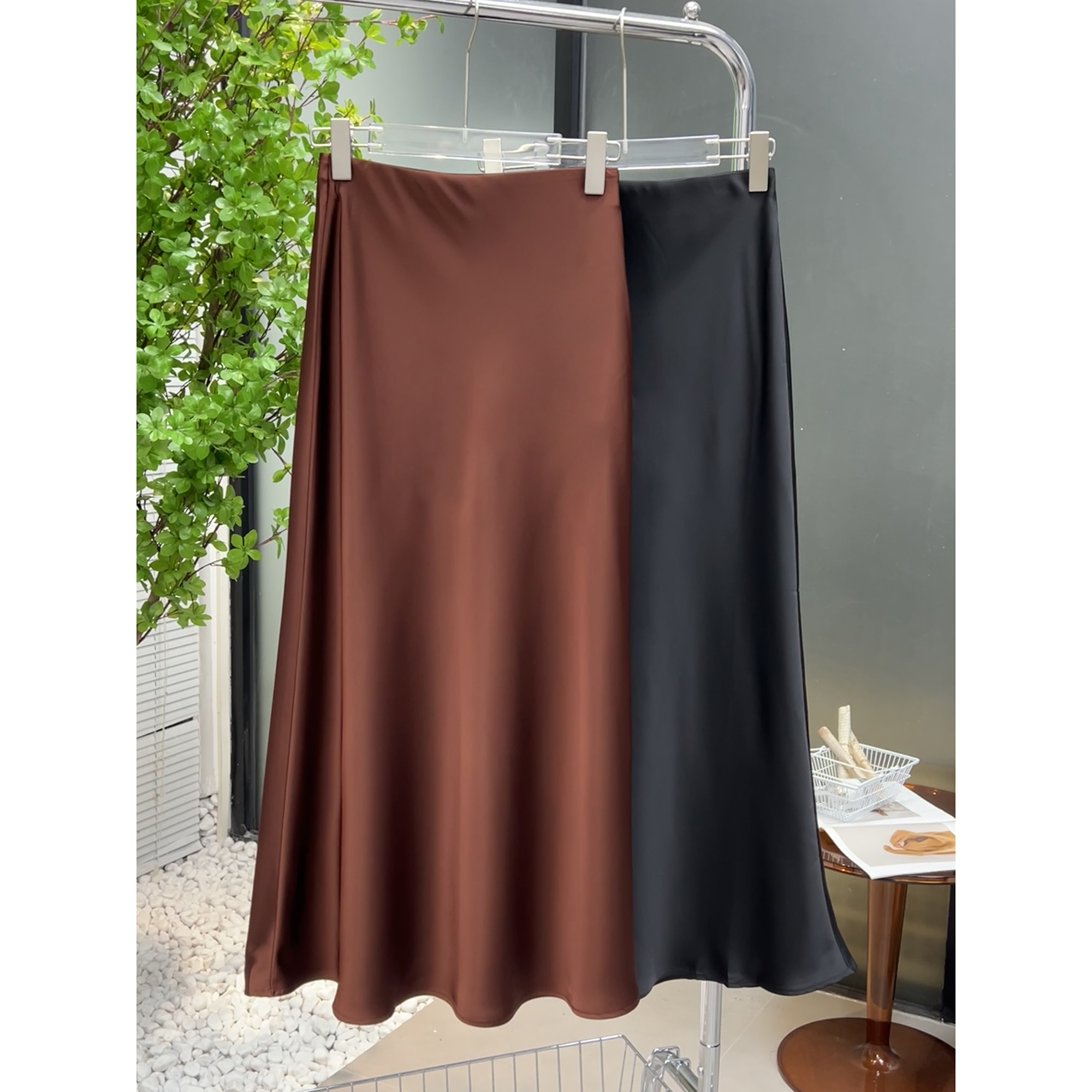 （纵享丝滑）滑溜溜鱼尾半身裙9917（清）