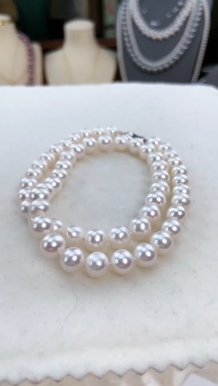【闪购商品】淡水珍珠项链银S925镶嵌天然珍珠