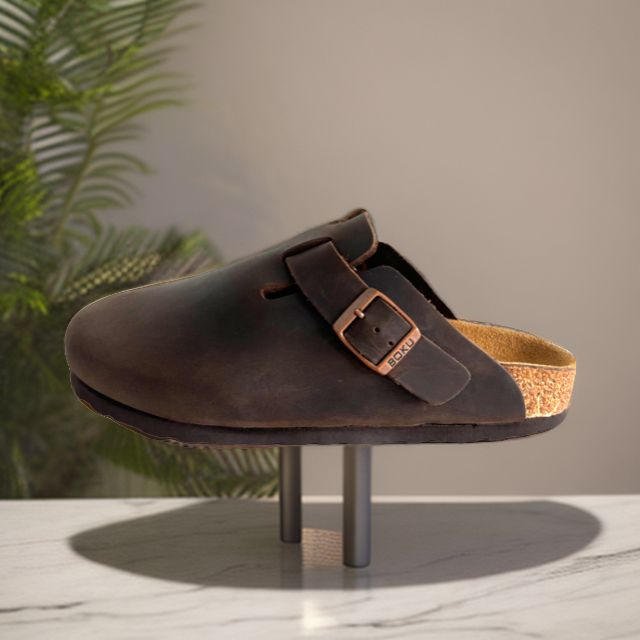 勃肯鞋-半包疯马皮-出口欧洲线-殿堂级油蜡皮低帮舒适时尚百搭