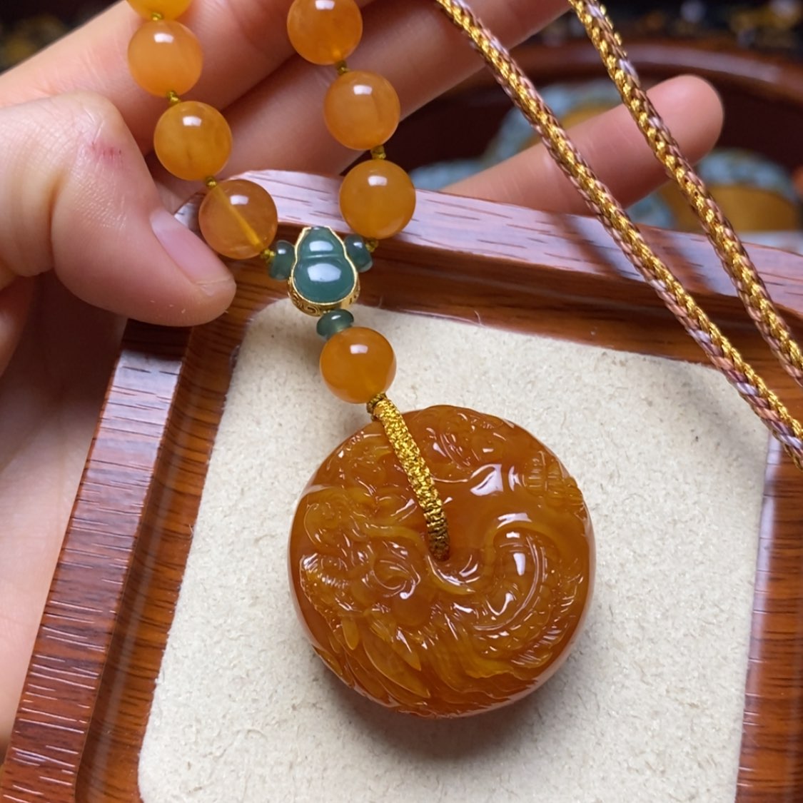 【闪购商品】蜜蜡颈饰未镶嵌项链