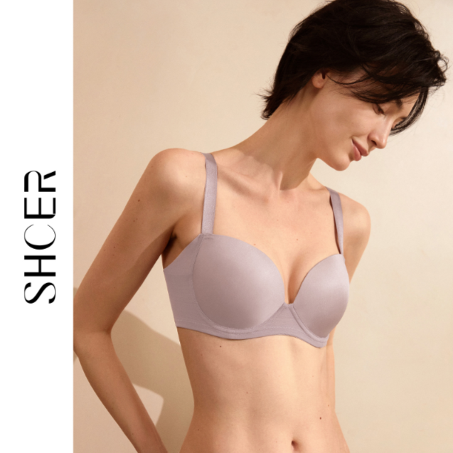 【光面无痕俩件装】显瘦隐形防凸点超薄透气遮副乳蜂巢杯文胸女聚拢
