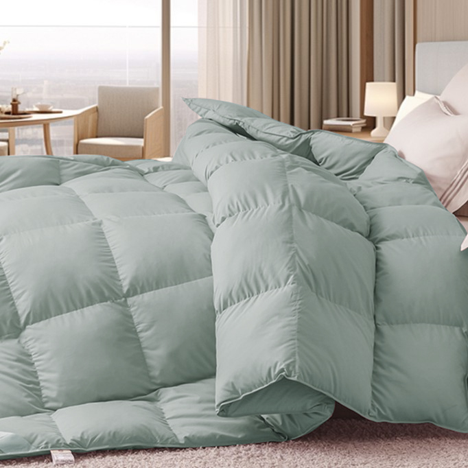 【孤品样品】白鹅绒超柔静舒适蓬松四季被鹅绒被二合一子母被