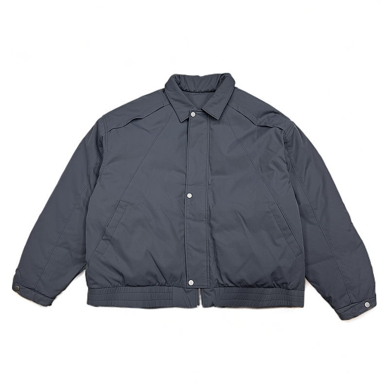 夹克式羽绒服 男士短款时尚简约翻领加厚款外套8108