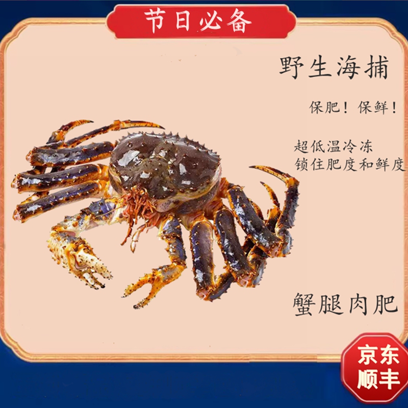 帝王蟹879款活冻俄罗斯帝王蟹4.5-5斤/只新鲜