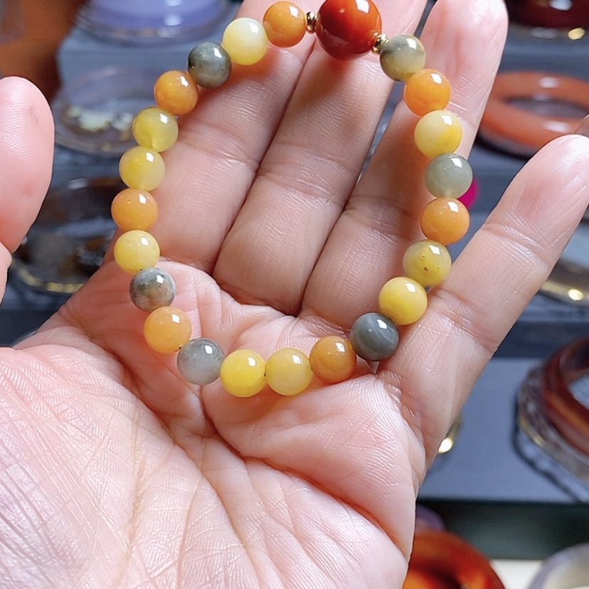 【闪购商品】玛瑙/玉髓手链未镶嵌余*思