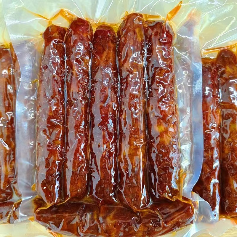 四川农家柴火烟熏麻辣香肠500克  一斤川味猪肉肠腊肉腊肠