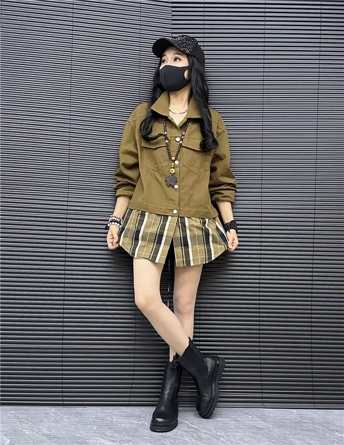 103 秋季新款女装设计师韩长袖时尚百搭假两件长袖衬衫气质