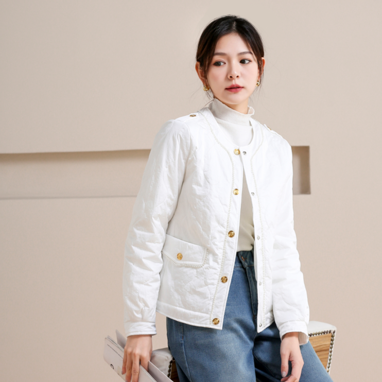 糖葫芦短款舒适休闲小香风保暖甜美女士时尚百搭棉服薄款冬季女款