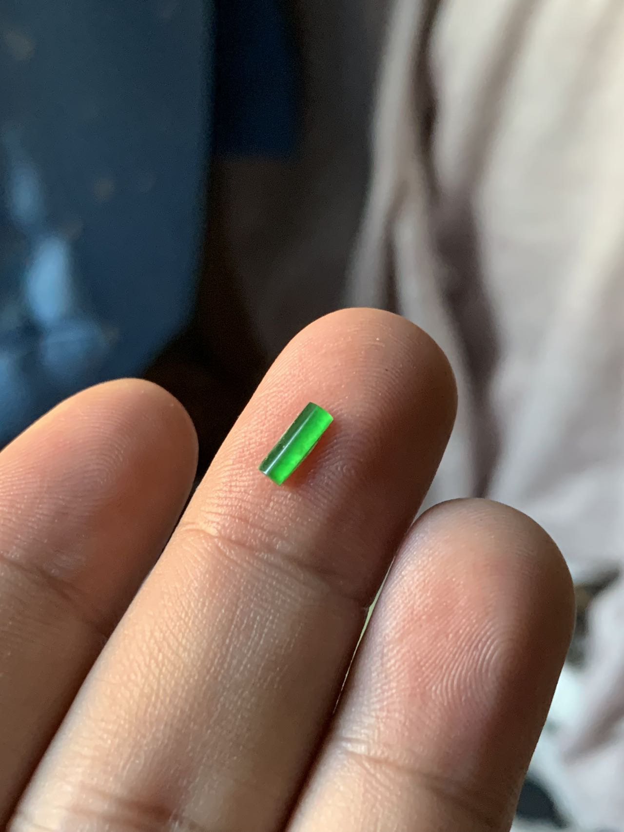 缅料翡翠玻璃马鞍尺寸7.1厚1.2