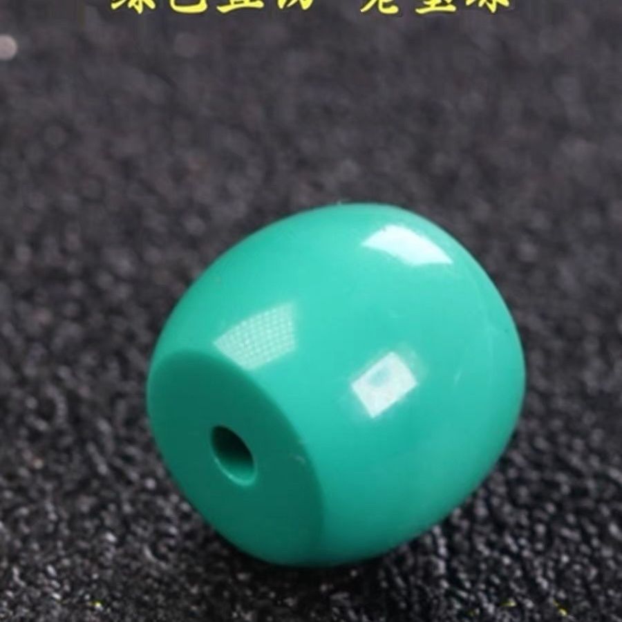 绿优化松石老型珠腰珠顶珠文玩配饰隔珠DIY配饰星月菩缇手串配饰