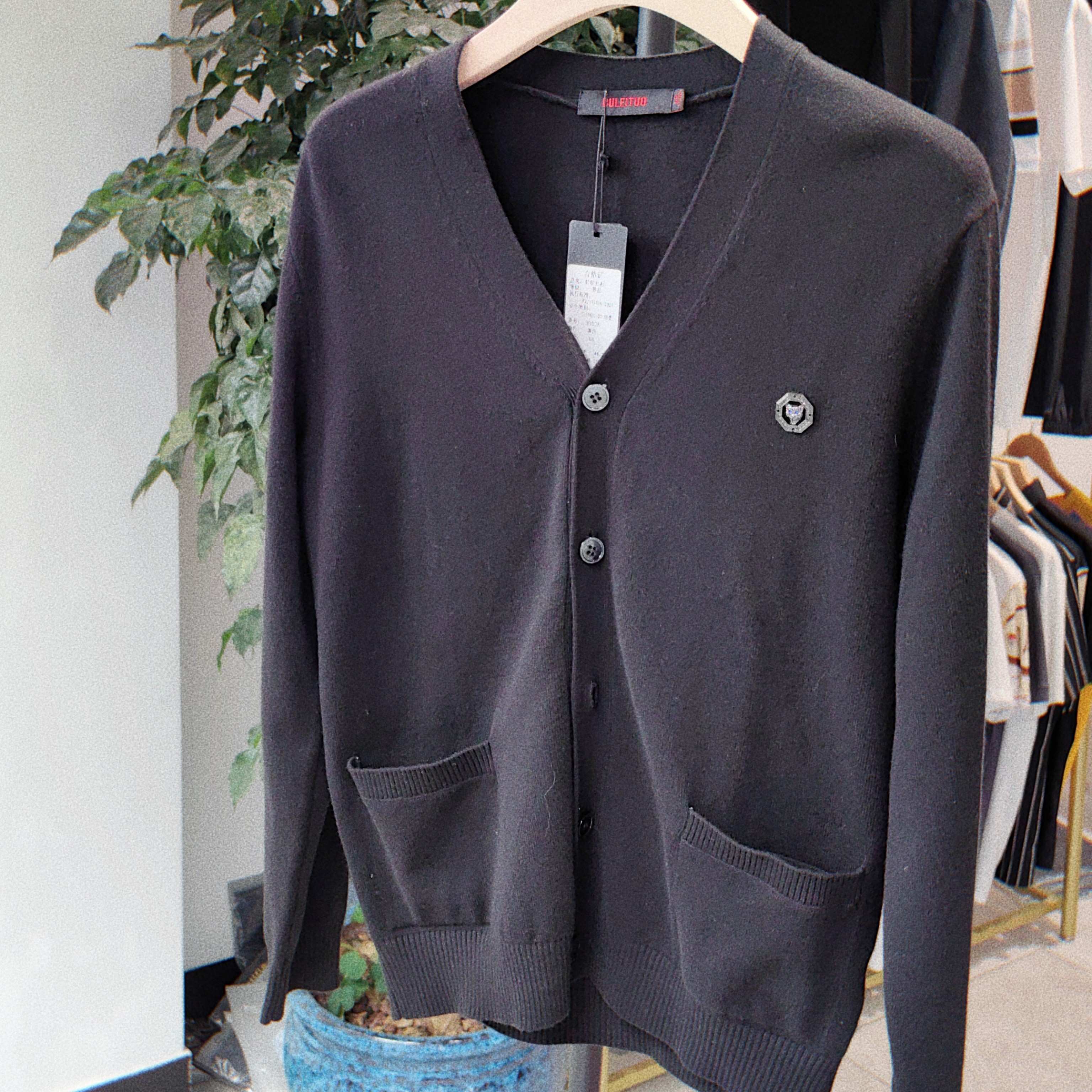 K112男士休闲羊毛开衫