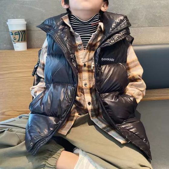 巴拉巴拉秋冬季儿童羽绒马甲2023新款男童女童背心外穿宝宝中大童