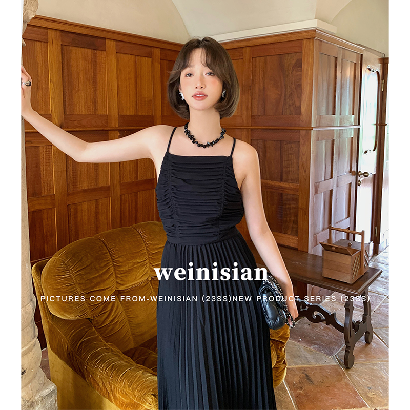 【粉丝专享】(画廊女孩) 重工系列 小众百褶连衣裙  230146