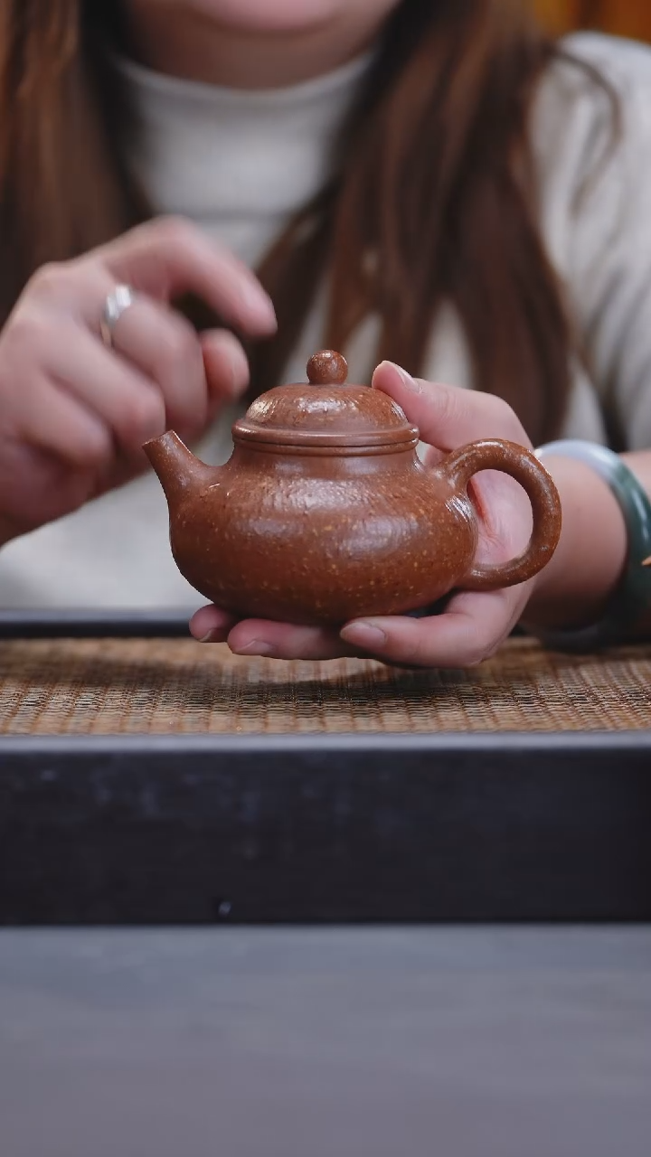 【闪购商品】紫砂茶壶精工全手 八目红降容天 13