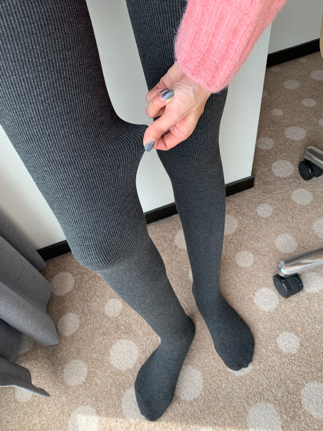 【百万严选】日单羊脂袜 加厚坑条打底袜提臀收腹高弹连体袜~11197