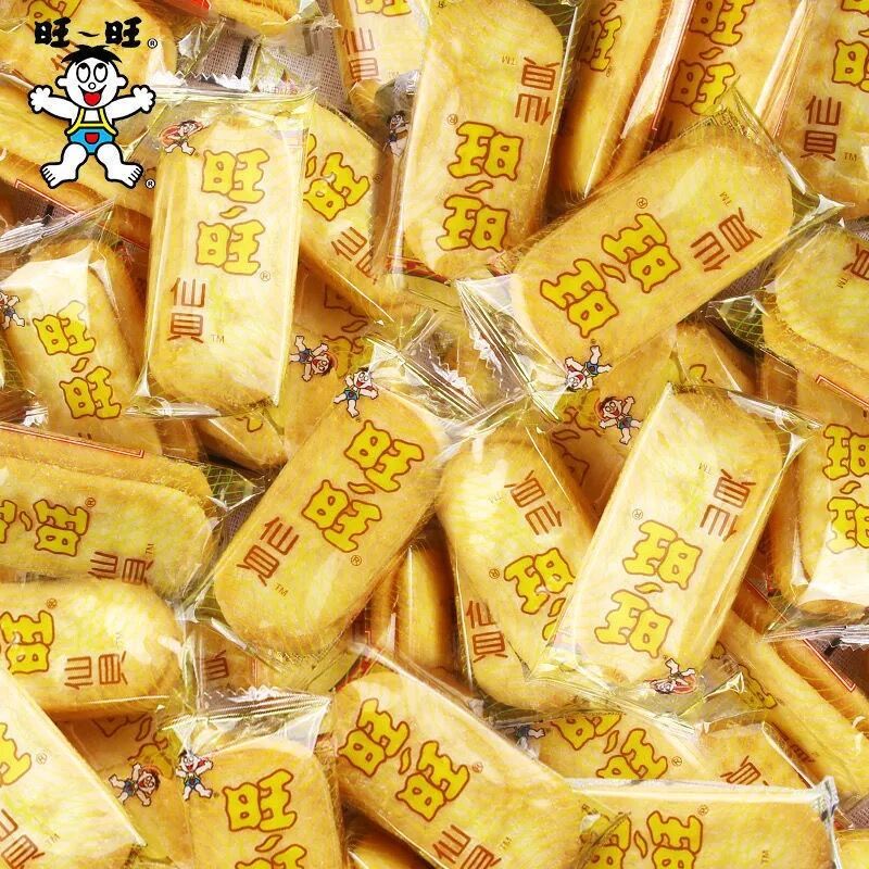 仙贝雪饼童年怀旧饼干独立袋装休闲膨化儿童零食散装营养便携香甜