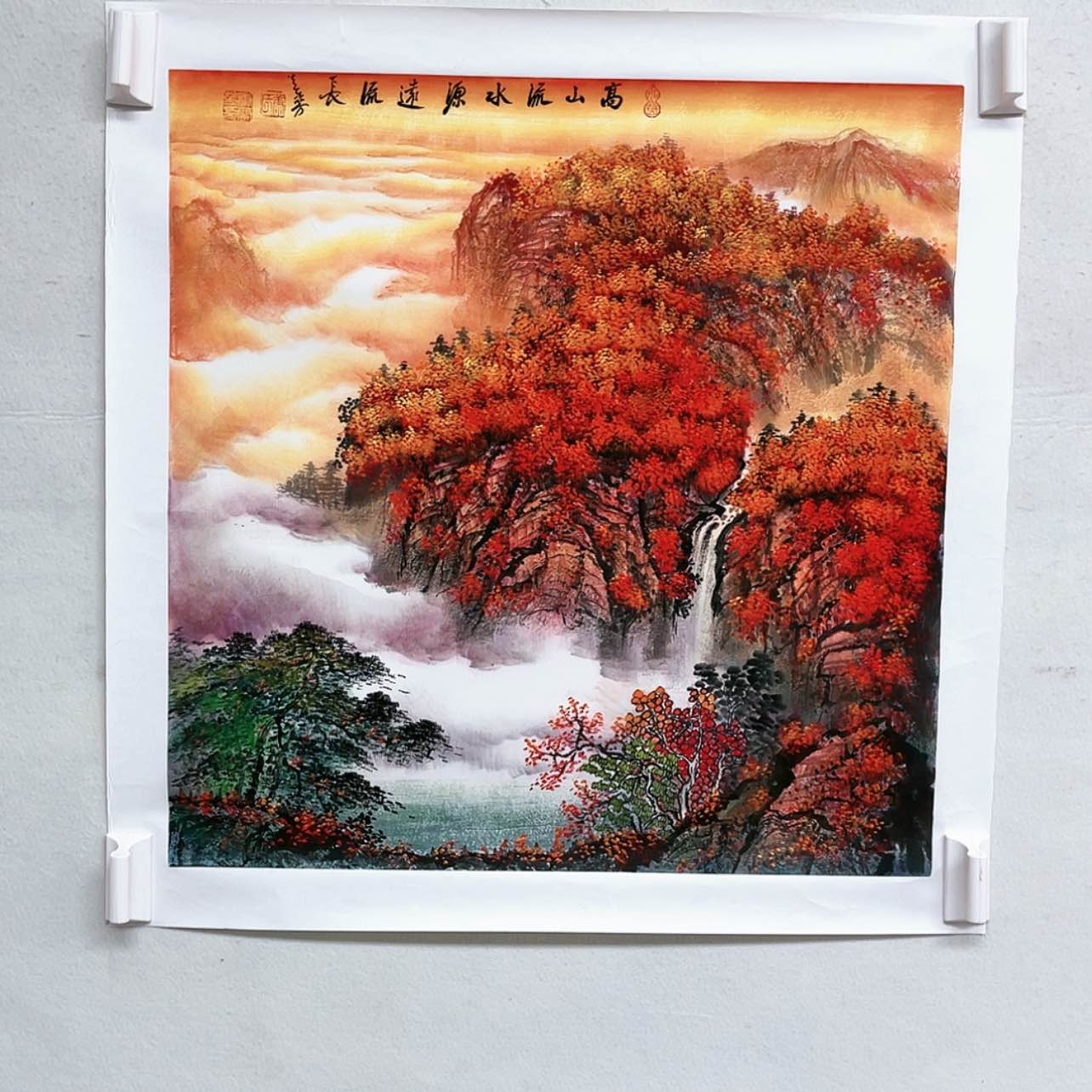 【闪购商品】书法大红袍真迹康兰芳老师作品