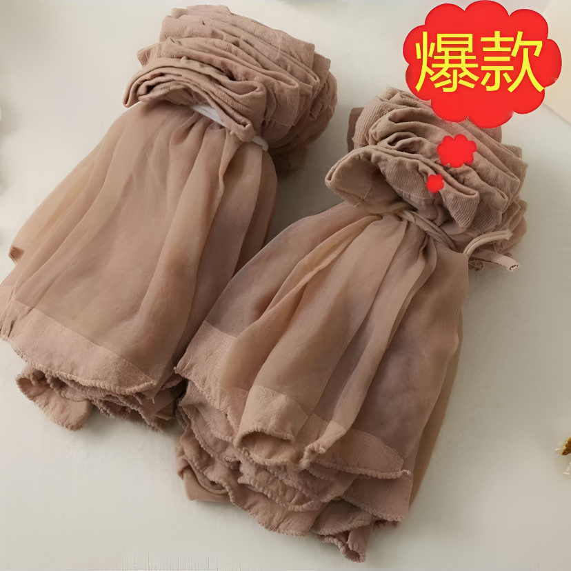 短丝袜春秋女袜子肉色勾丝超薄短款水晶中筒女士短袜防臭性感夏季商品图