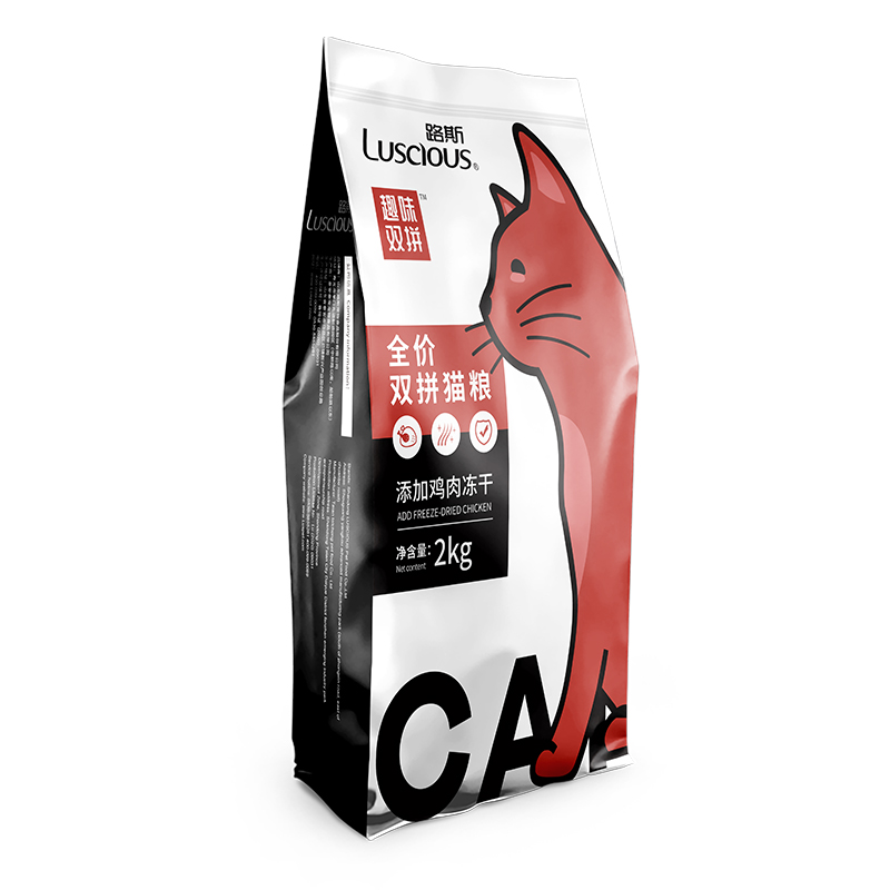 路斯猫粮2kg美短布偶蓝猫全阶段成猫幼猫粮非10kg通用型