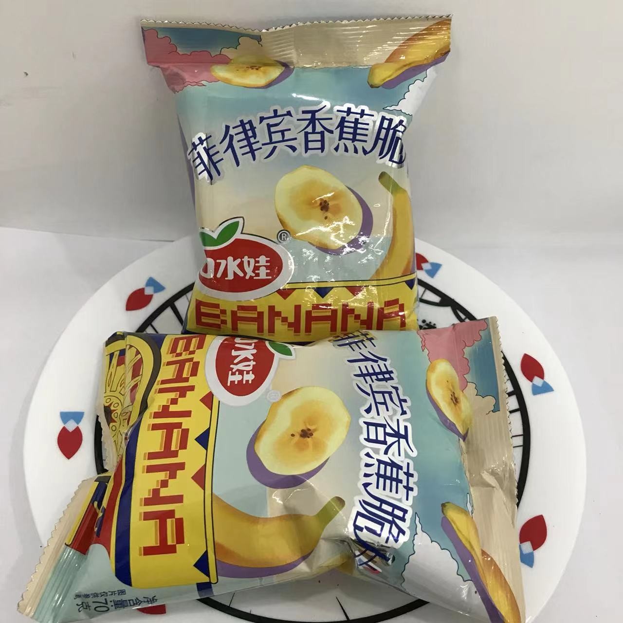 口水娃70g香蕉脆片   果干 脆片 休闲小零食