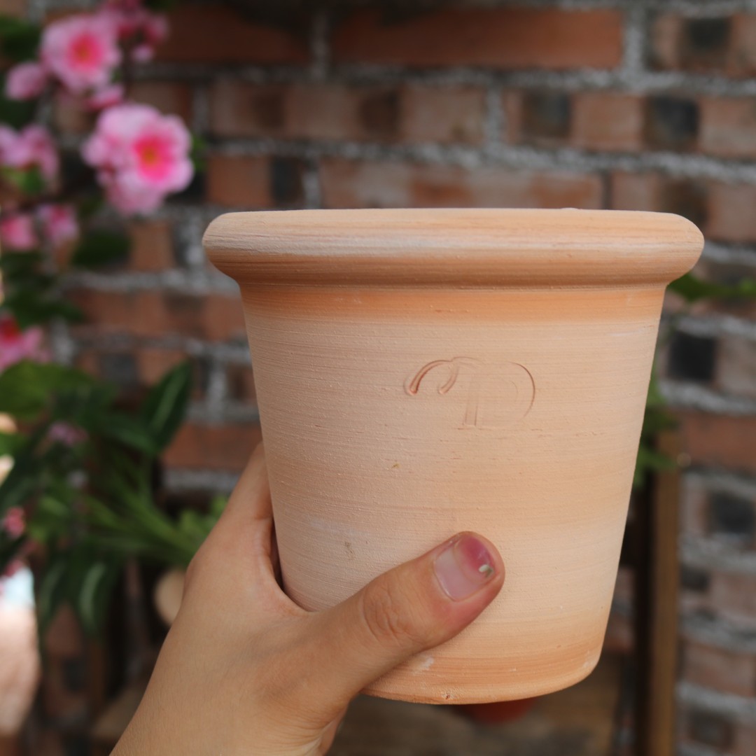 花盆红陶白陶小清晰韩式吸水透气阳台庭院桌面花盆绿植盆栽ins风