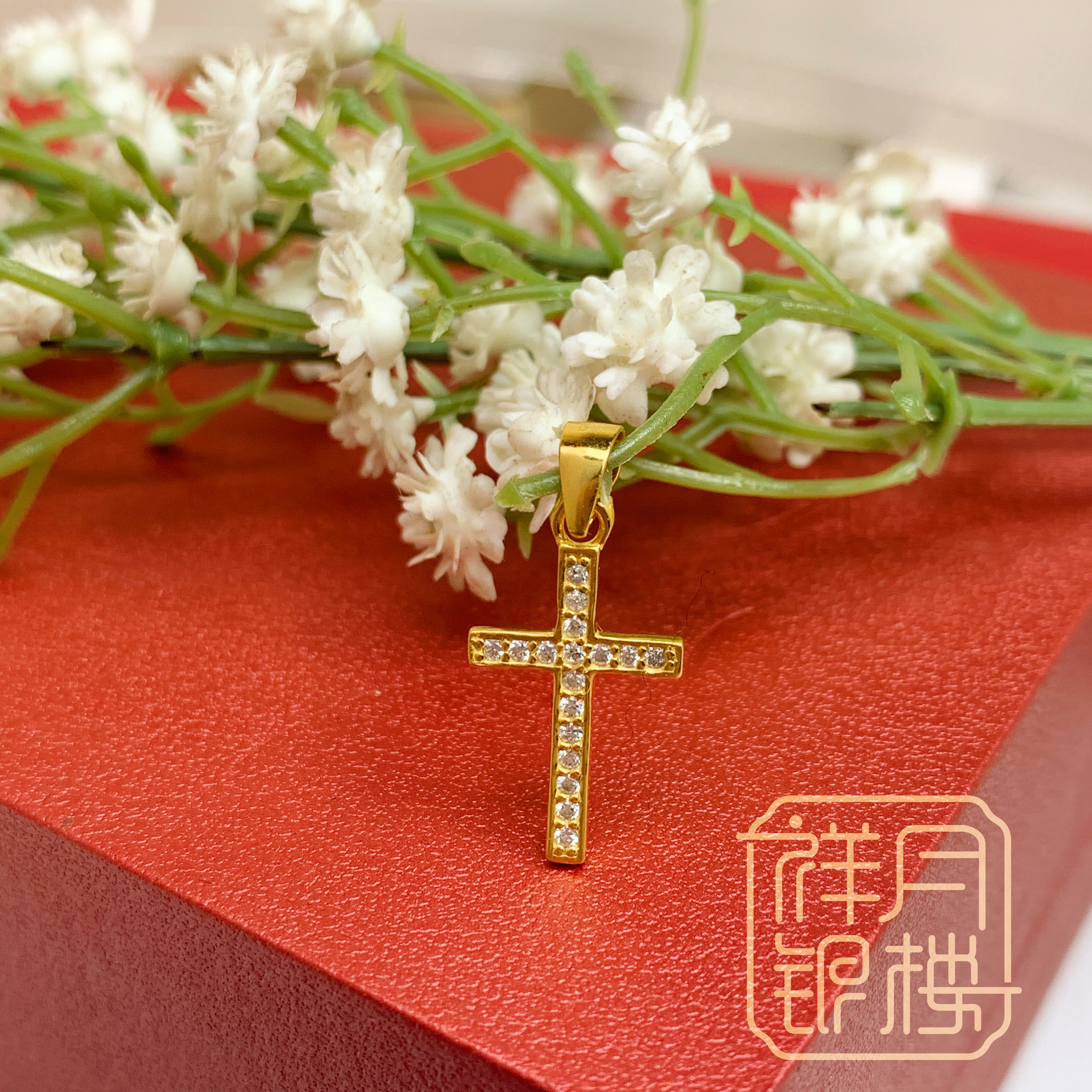 吊坠足银 990【十字架吊坠】气质时尚精美项坠女潮流百搭女士