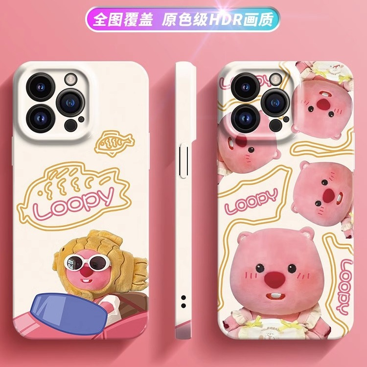 可爱loopy小海狸适用苹果15PRO/小米/华为/VIVO/OPPO菲林手机硬壳