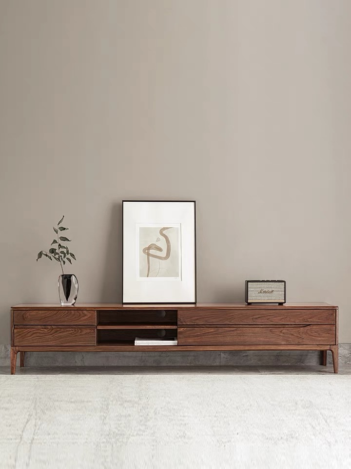 北美黑胡桃木电视柜