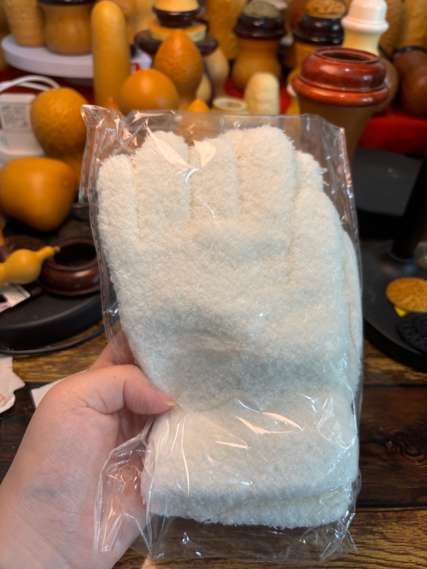 文玩万毛手套抛光挂瓷隔汗护手