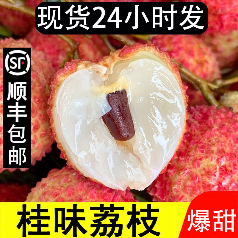 【顺丰助农+桂味】老树纯甜新鲜现摘桂味荔枝应当季顺丰水果整箱6斤