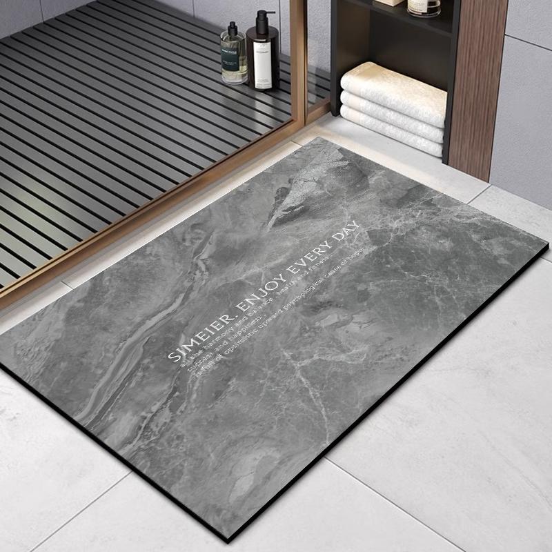 轻奢简约浴室垫卫生间地垫免洗防滑脚垫软硅藻泥卫生间吸水地垫商品图